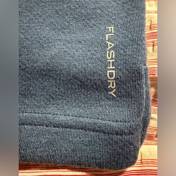 The North Face FlashDry Polo Shirt Men’s XL Blue Performance Short Sleeve - Picture 8 of 13